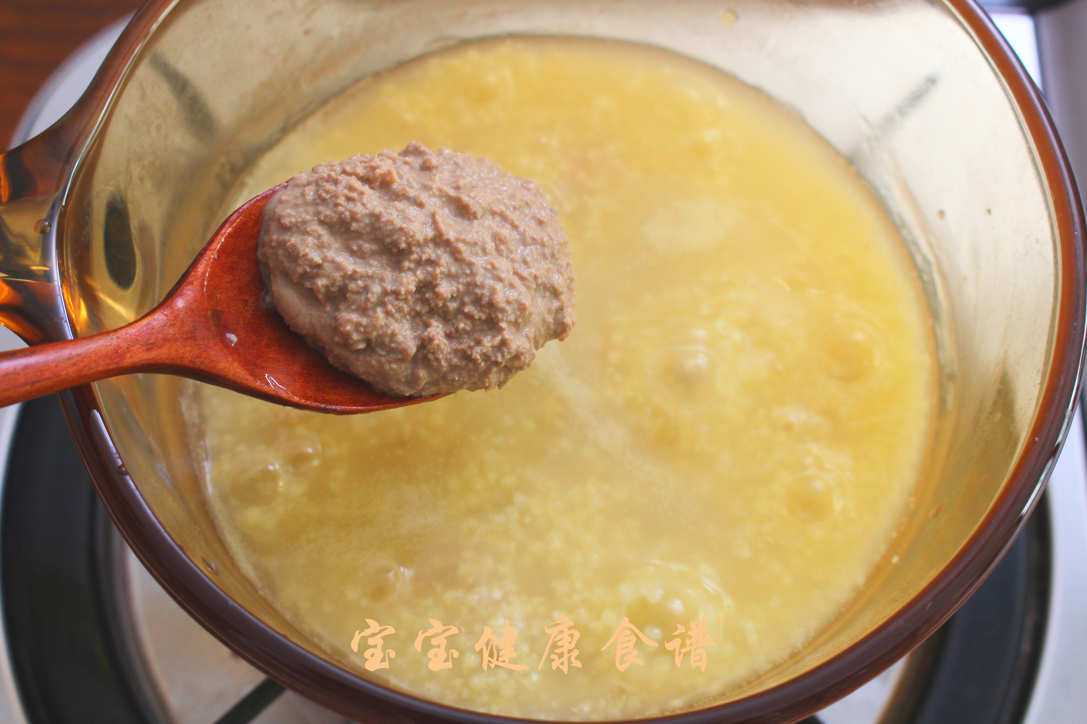 小米豬肝粥 補鐵食譜的做法 步骤8