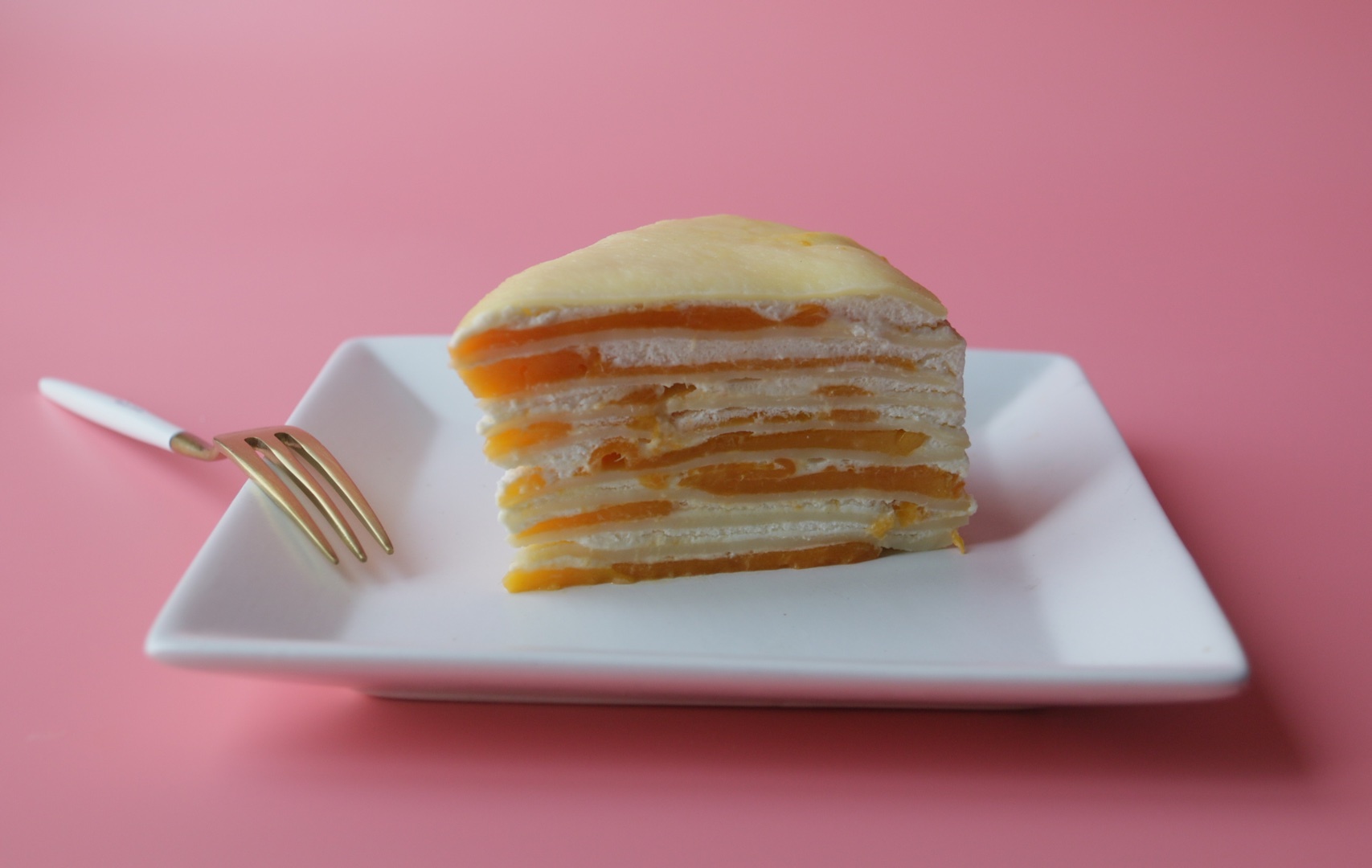 芒果千層蛋糕，100%成功告別煎皮無能的做法 步骤11
