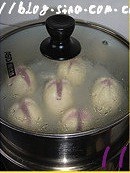 紫薯開花饅頭的做法 步骤11