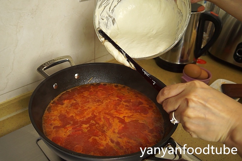 面魚蔬菜湯 Dough fish Soup的做法 步骤5