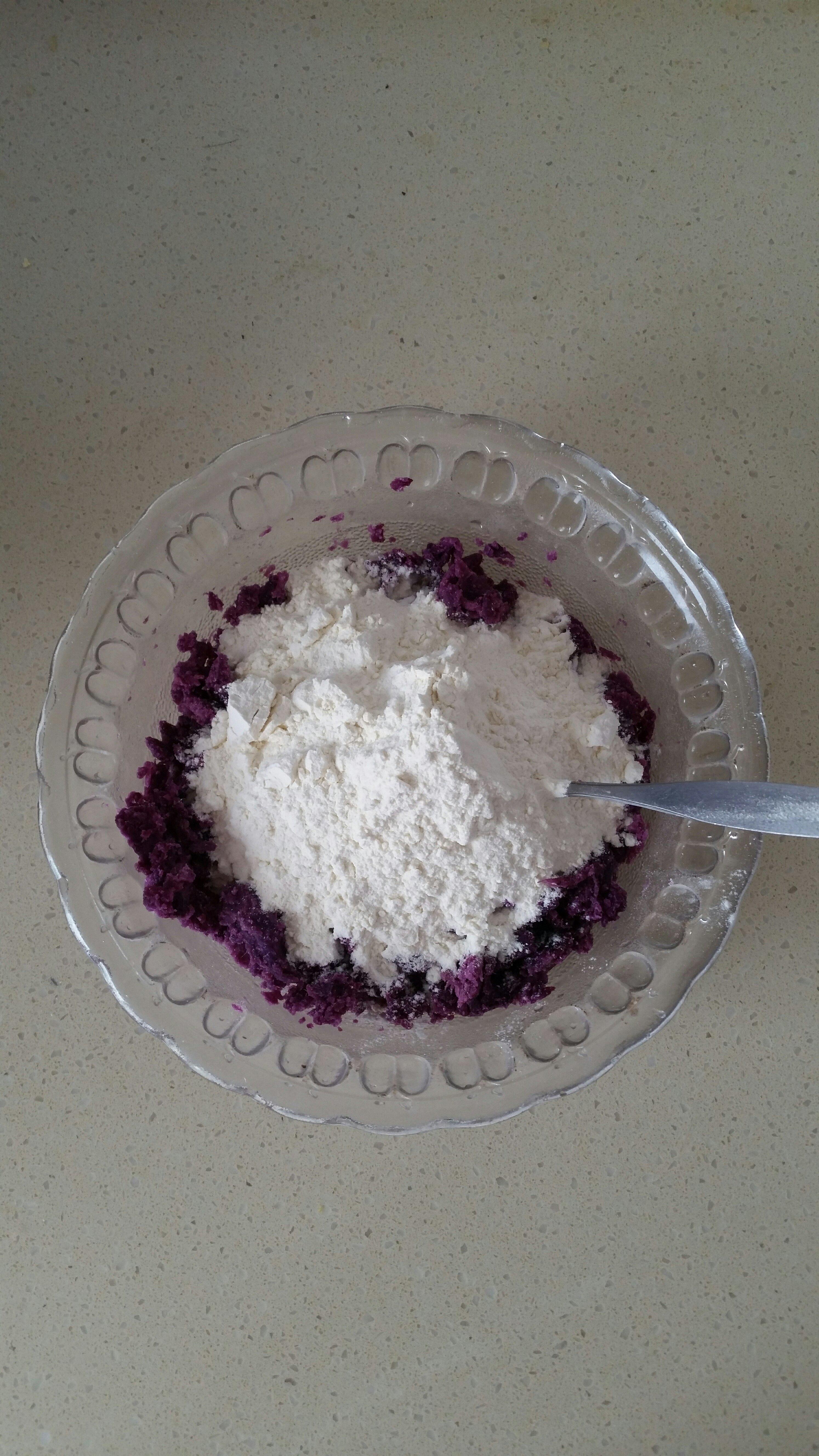 紫薯玫瑰花饅頭的做法 步骤11