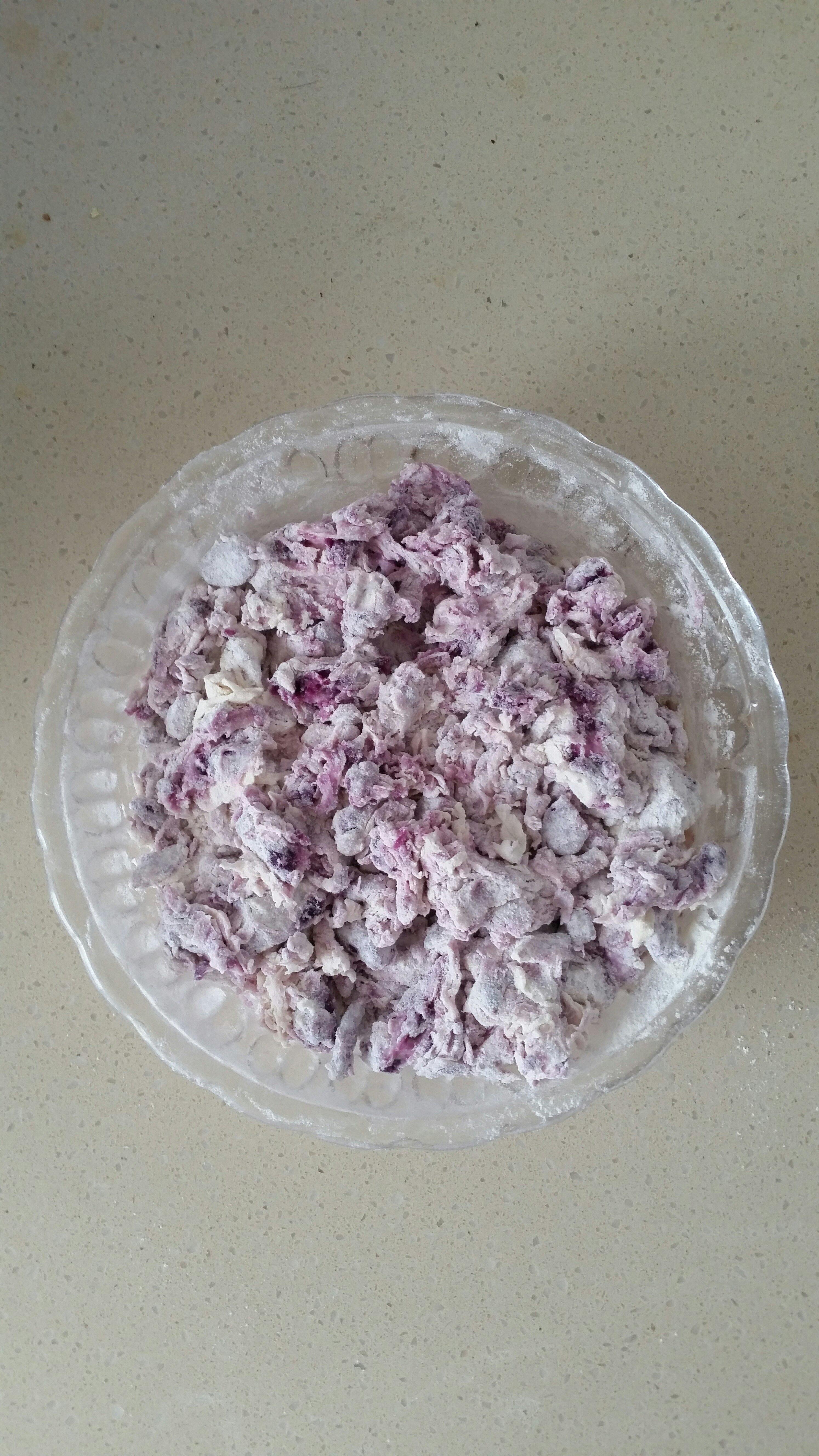 紫薯玫瑰花饅頭的做法 步骤13