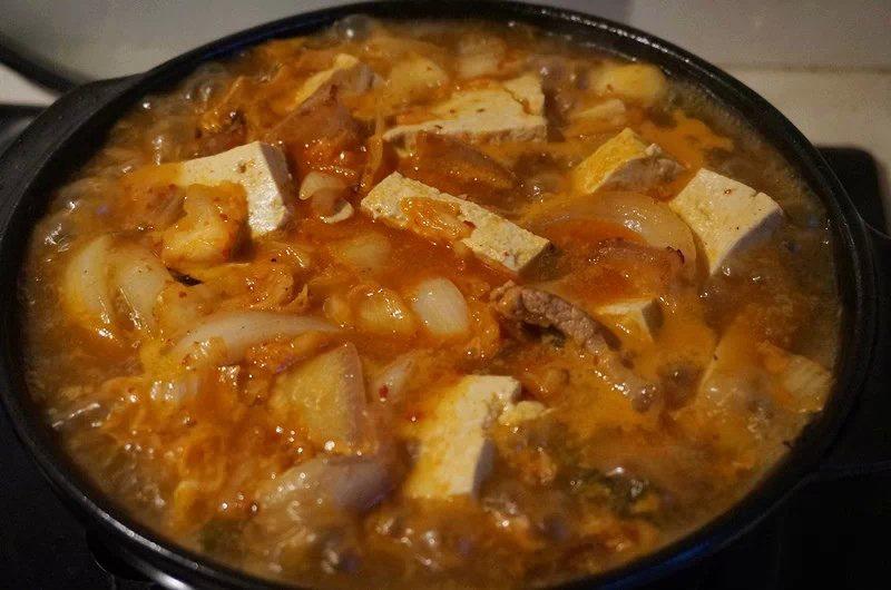 韓式泡菜湯--辣白菜湯的做法 步骤4
