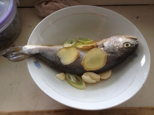 紅燒黃魚—魚皮不破的小竅門的做法 步骤1