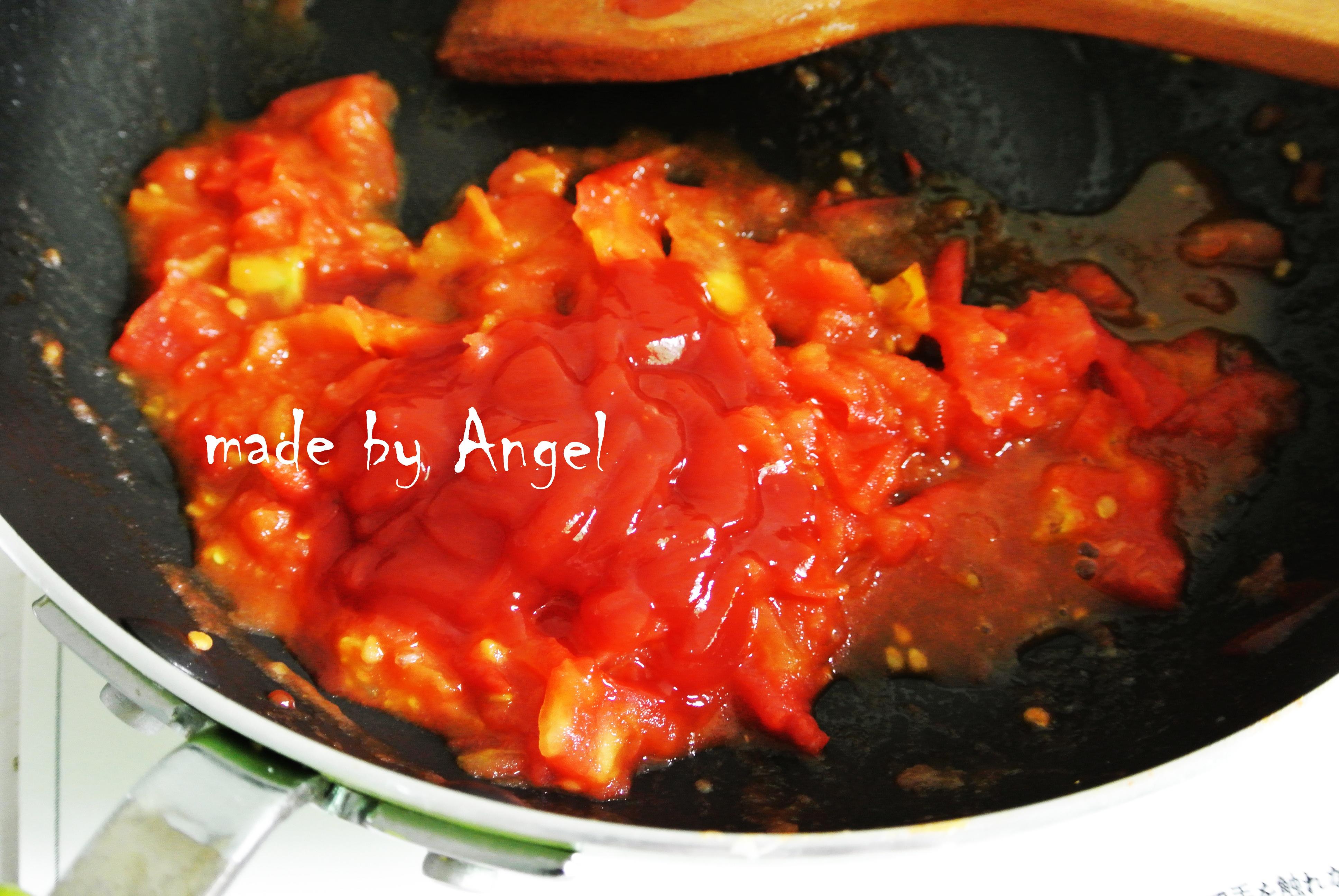 番茄釀鹹蛋黃的做法 步骤15
