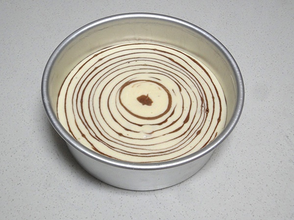 斑馬紋酸奶蛋糕的做法 步骤25