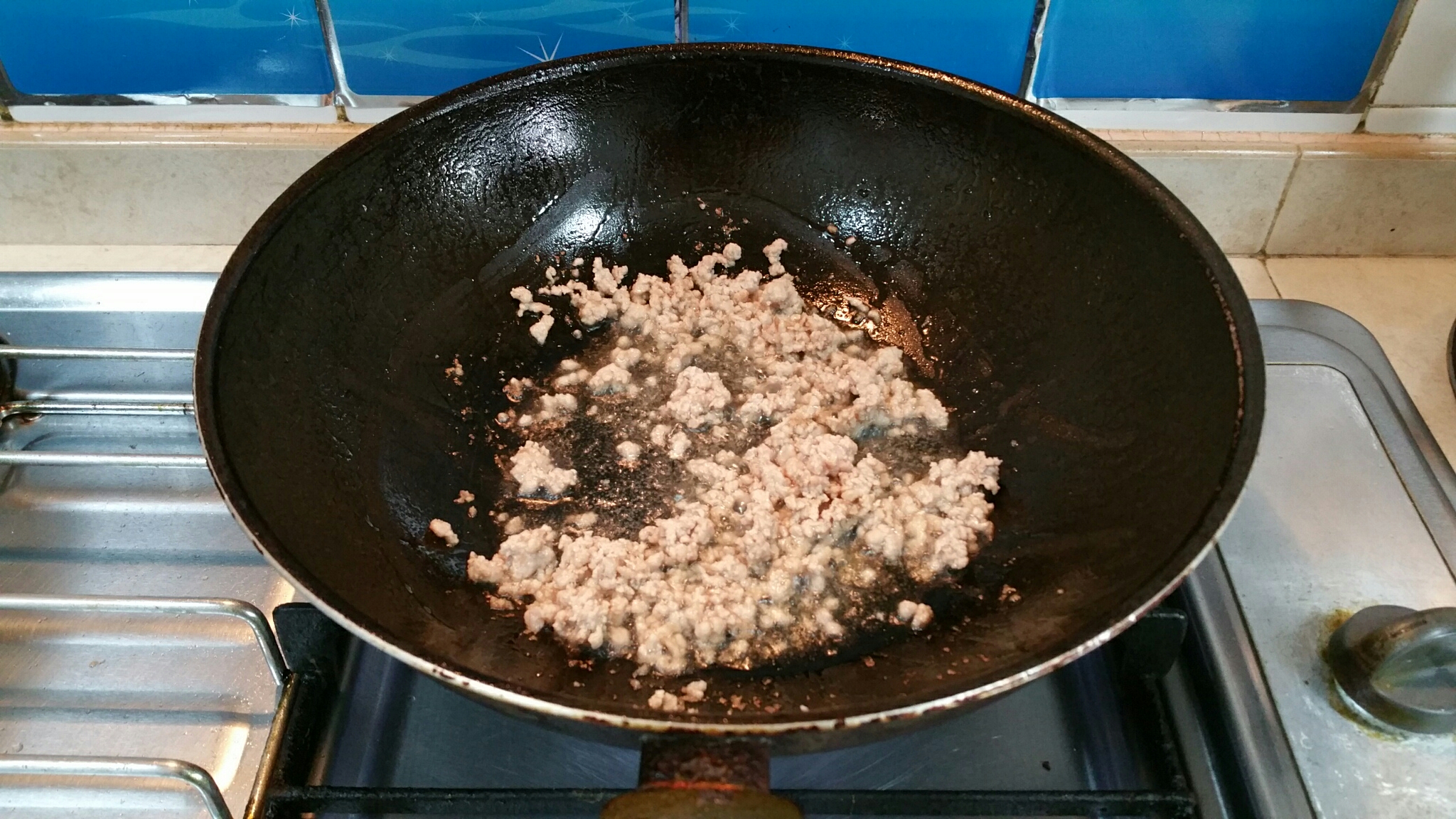 肉末花椰菜的做法 步骤2