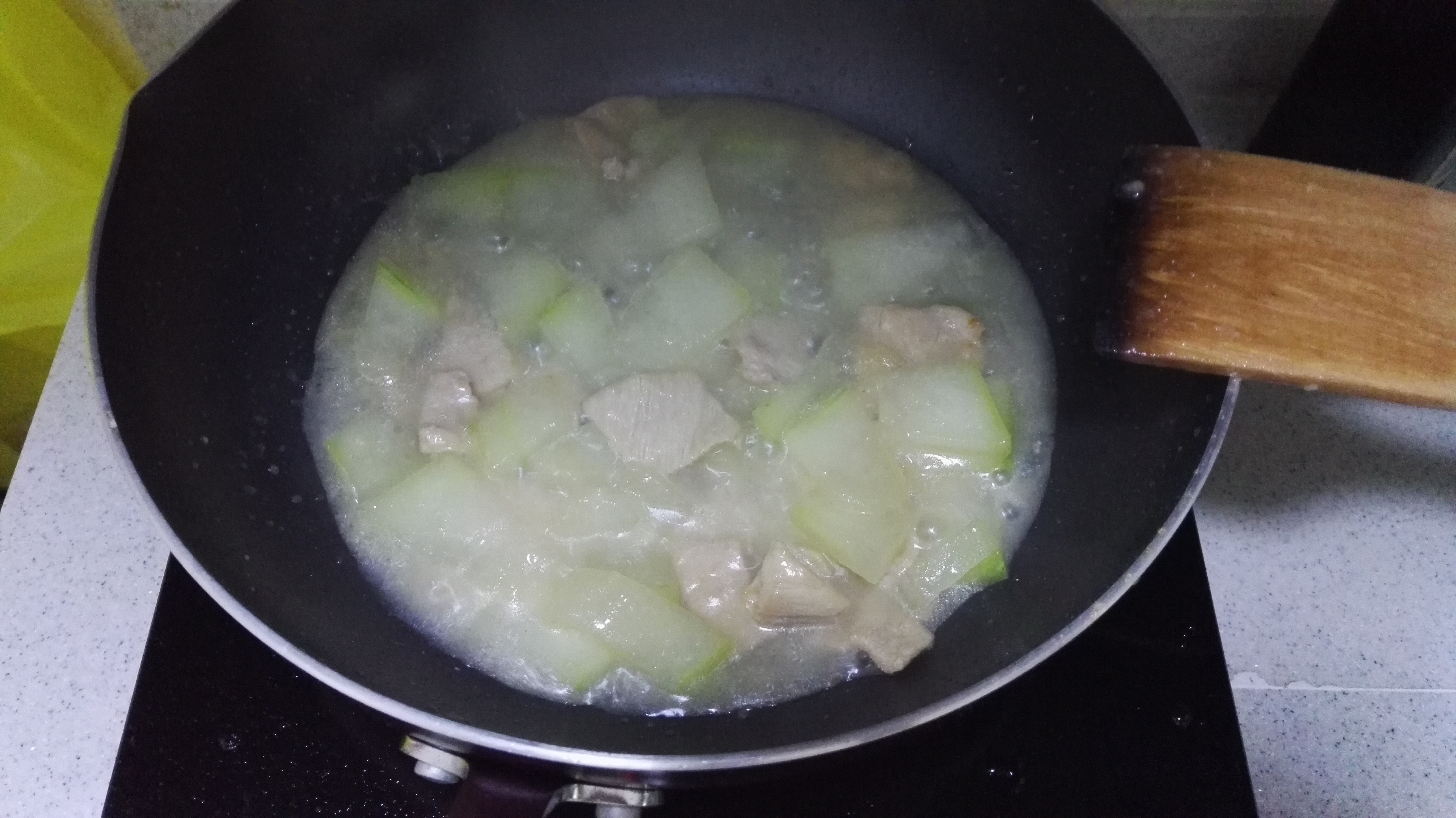 肉片炒冬瓜+蒸豬耳的做法 步骤3