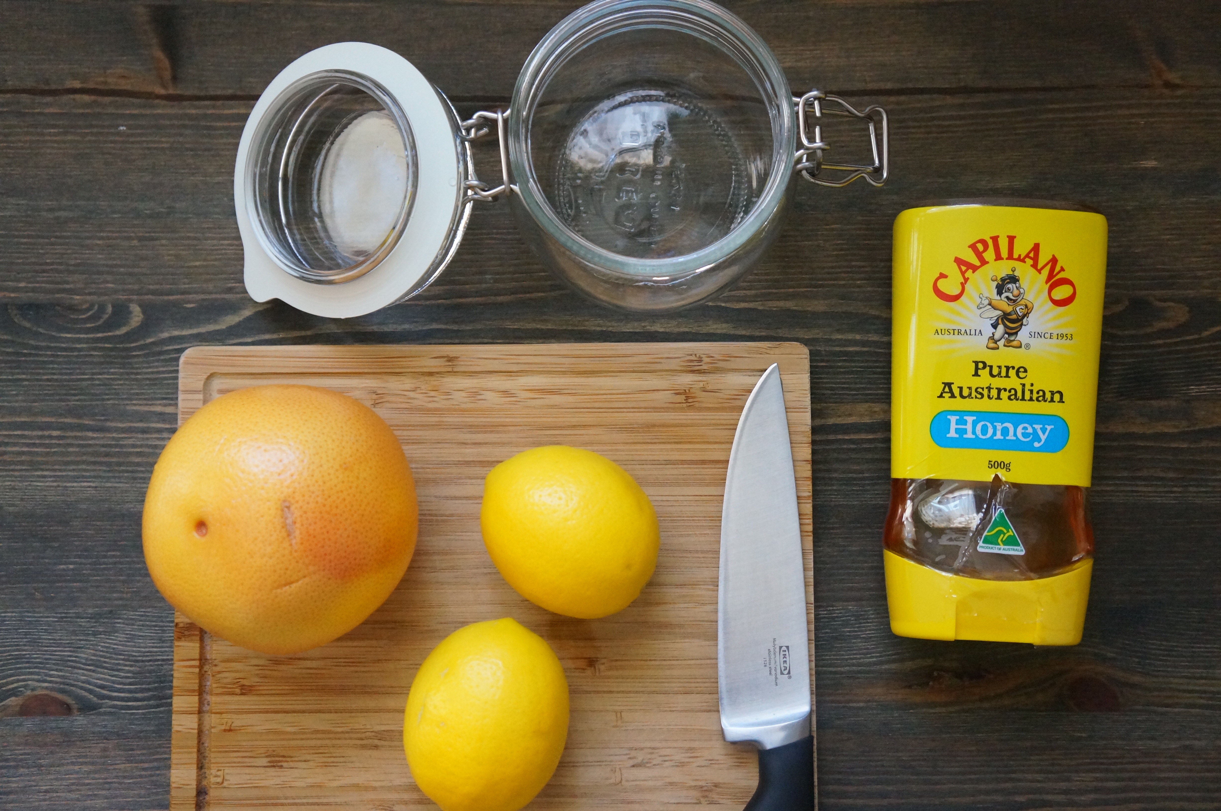 西柚檸檬蜜的做法 步骤2