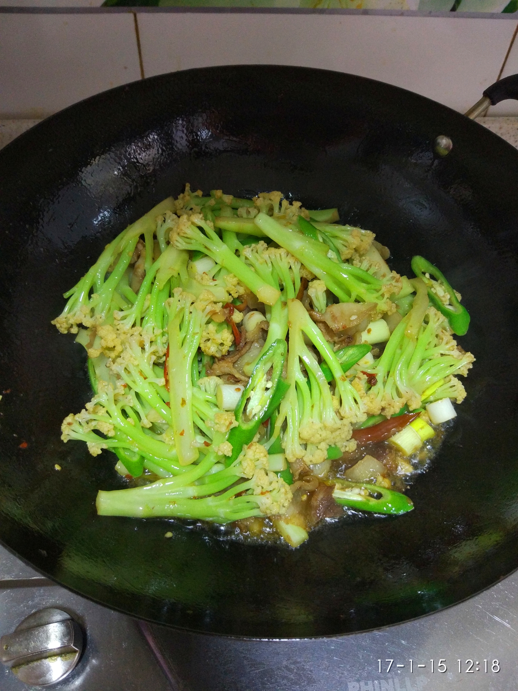 幹鍋花菜的做法 步骤9