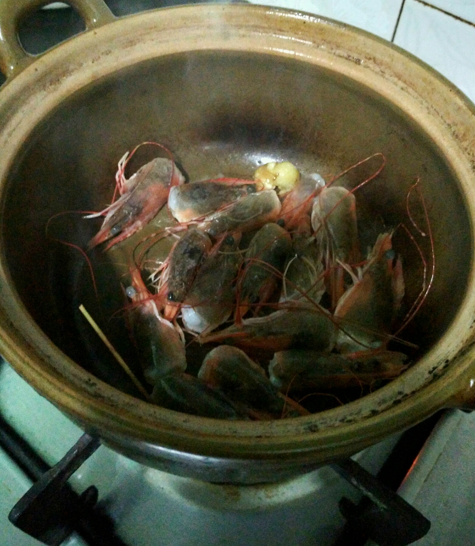 豆苗蝦球湯的做法 步骤3
