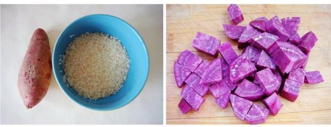 桂花紫薯粥的做法 步骤1