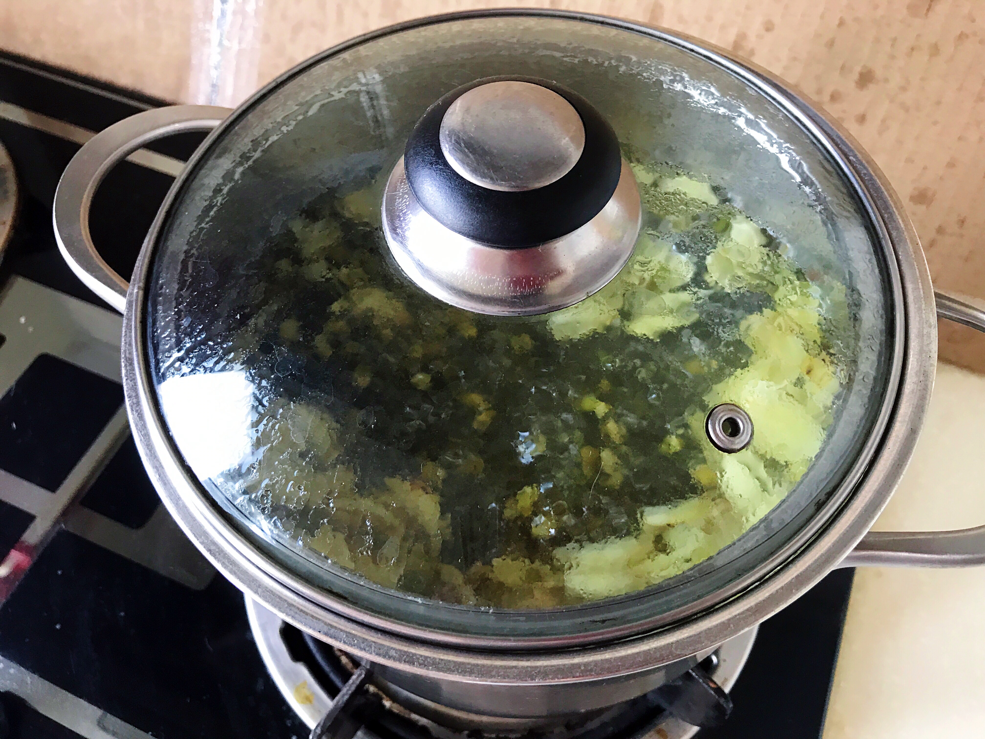 敗火版-菊花金銀花綠豆百合湯的做法 步骤4