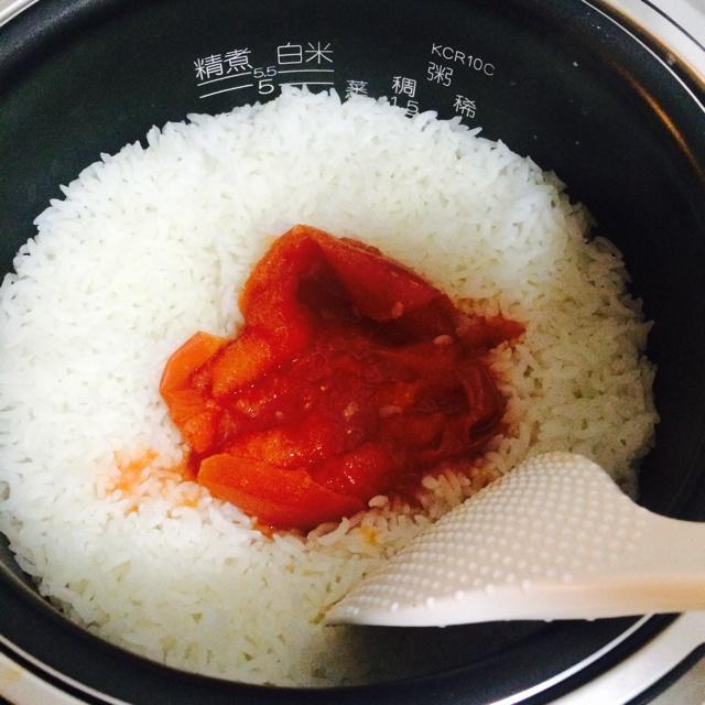 整顆西紅柿飯的做法 步骤3