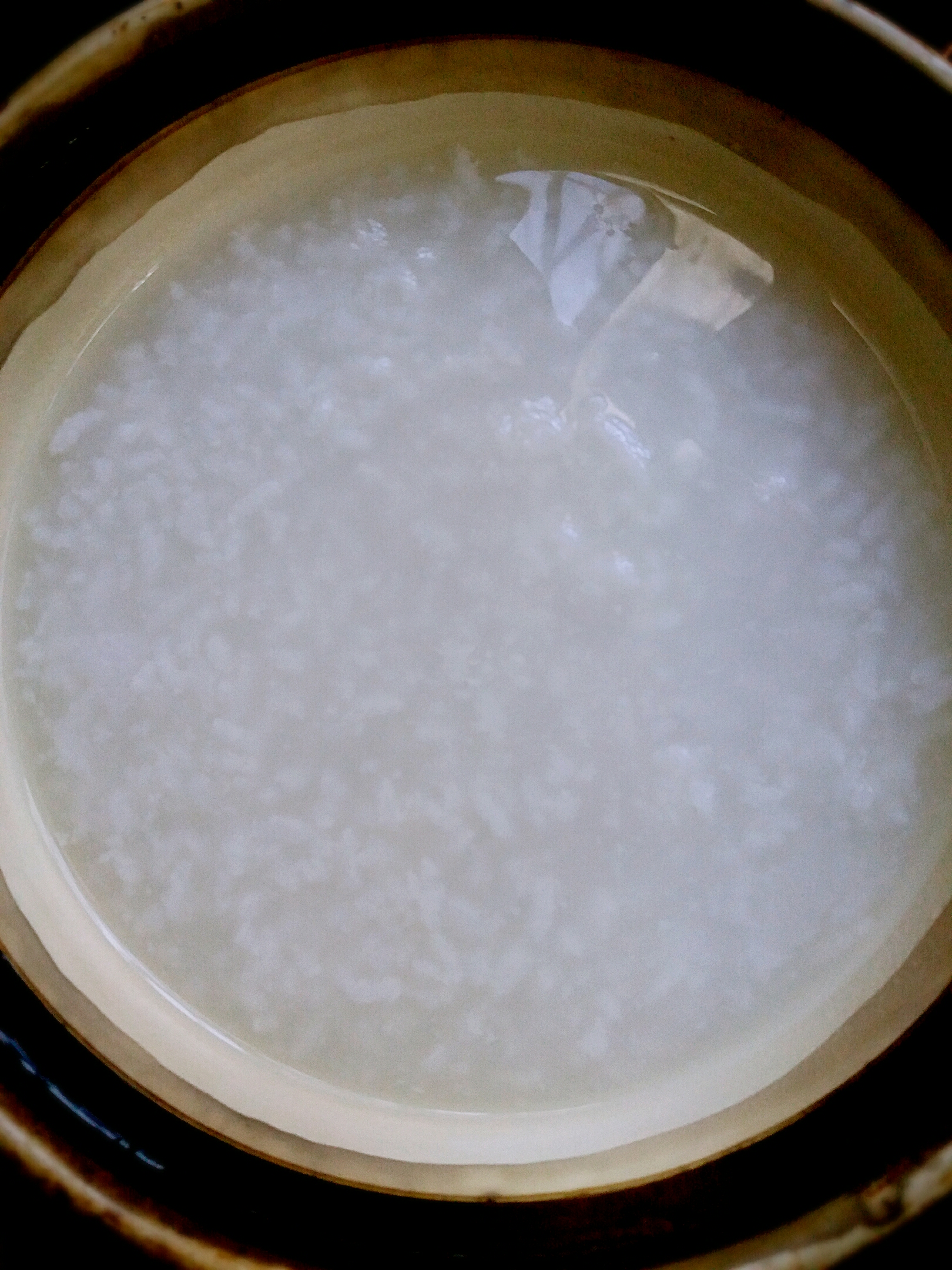白果腐竹乾貝粥的做法 步骤3