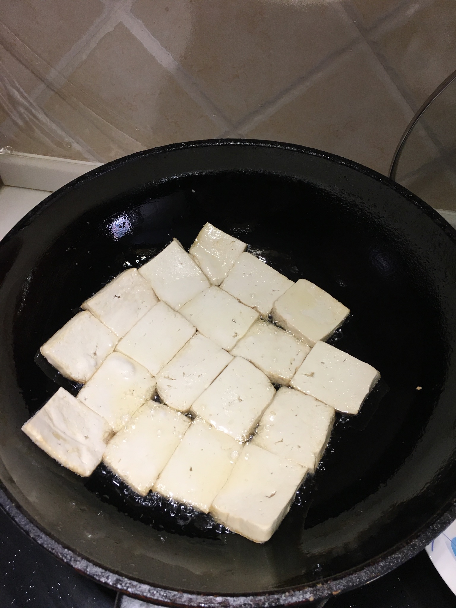 香煎花椒老豆腐的做法 步骤1