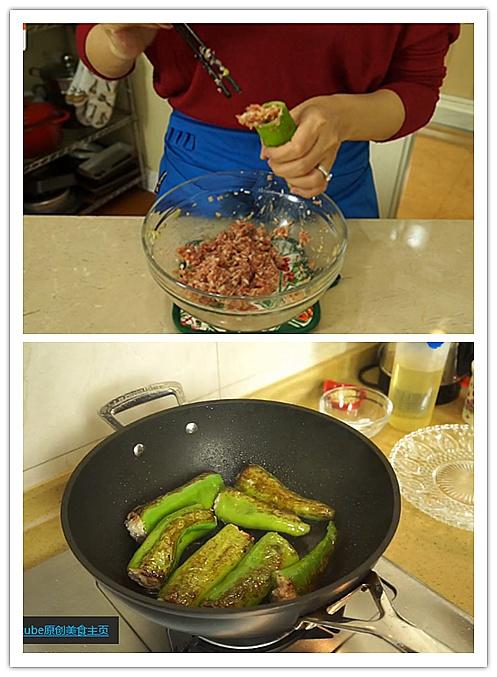 肉餡辣椒-新手下廚 stuffed Chili pepper的做法 步骤3