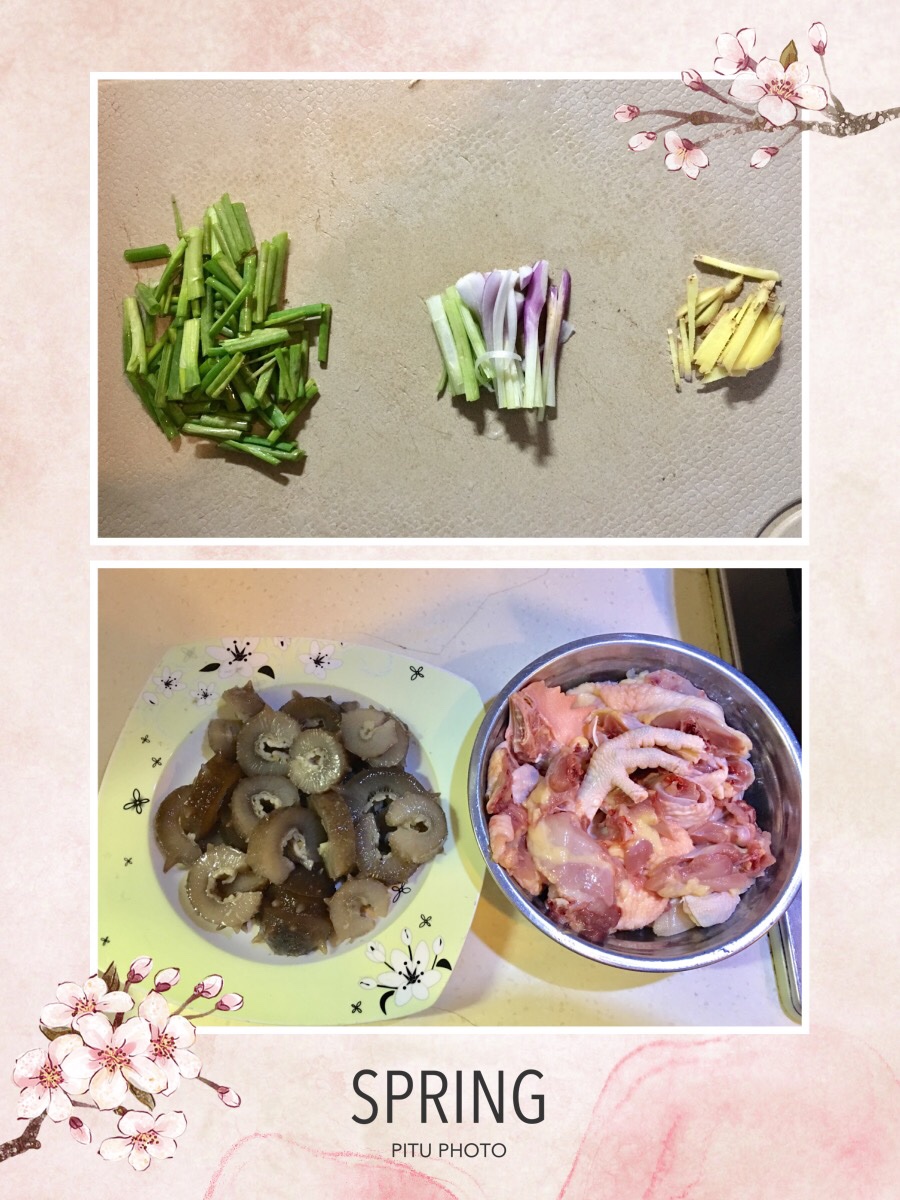 花菇海蔘燜雞的做法 步骤2