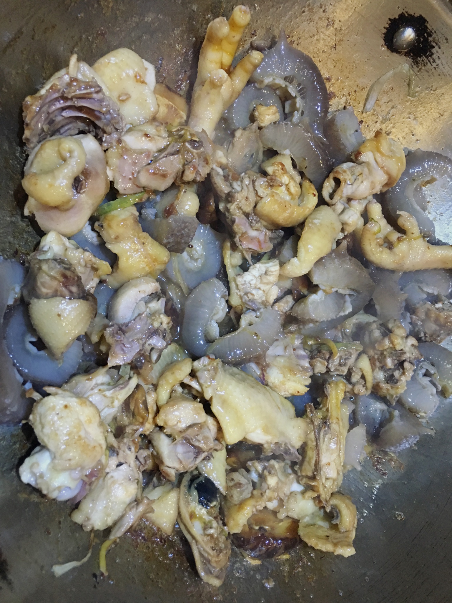 花菇海蔘燜雞的做法 步骤4