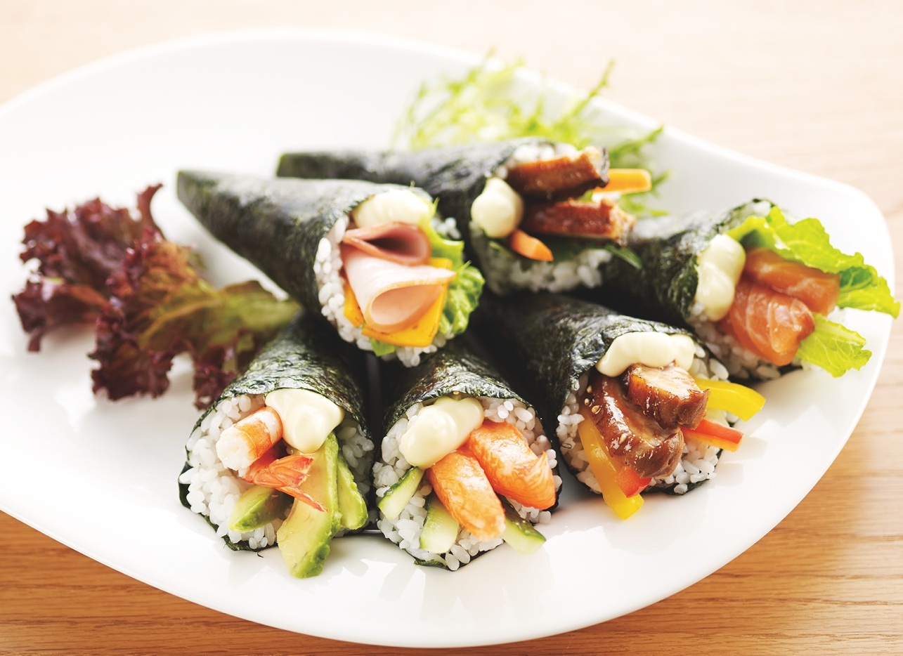 【丘比美食】手卷壽司的做法 步骤7