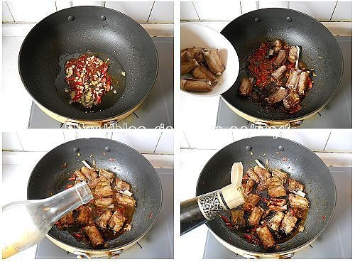川味土豆燒排骨的做法 步骤5