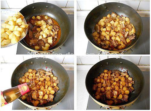 川味土豆燒排骨的做法 步骤7
