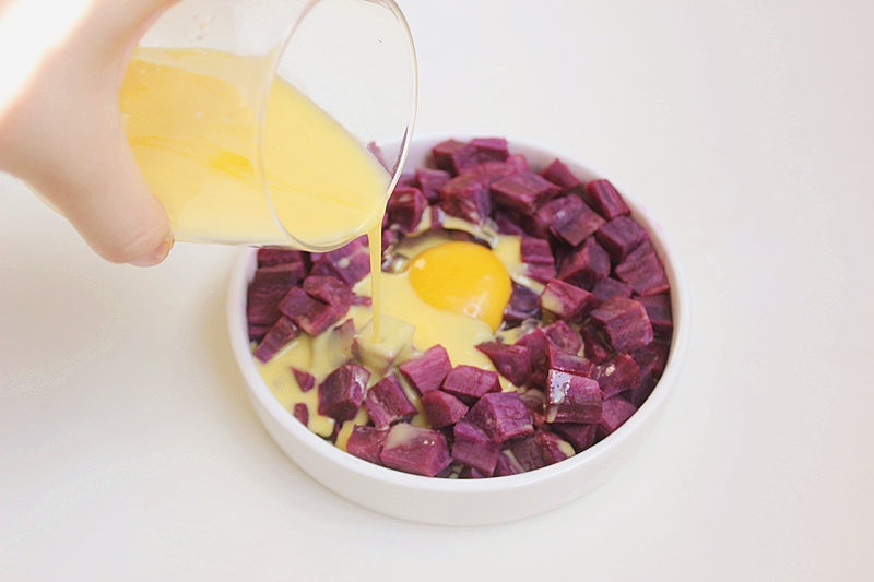紫薯烤蛋（減肥增肌餐）的做法 步骤4
