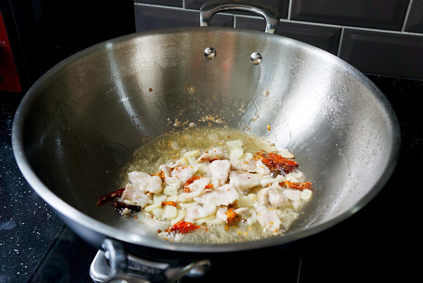 幹鍋有機花菜的做法 步骤2