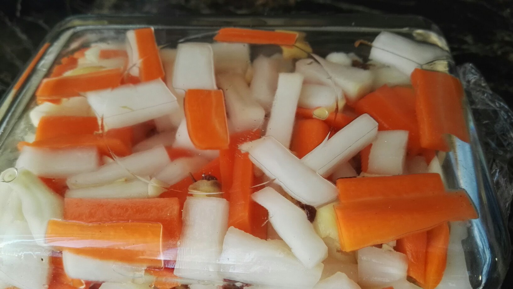 極簡版泡蘿蔔鹹菜的做法 步骤3