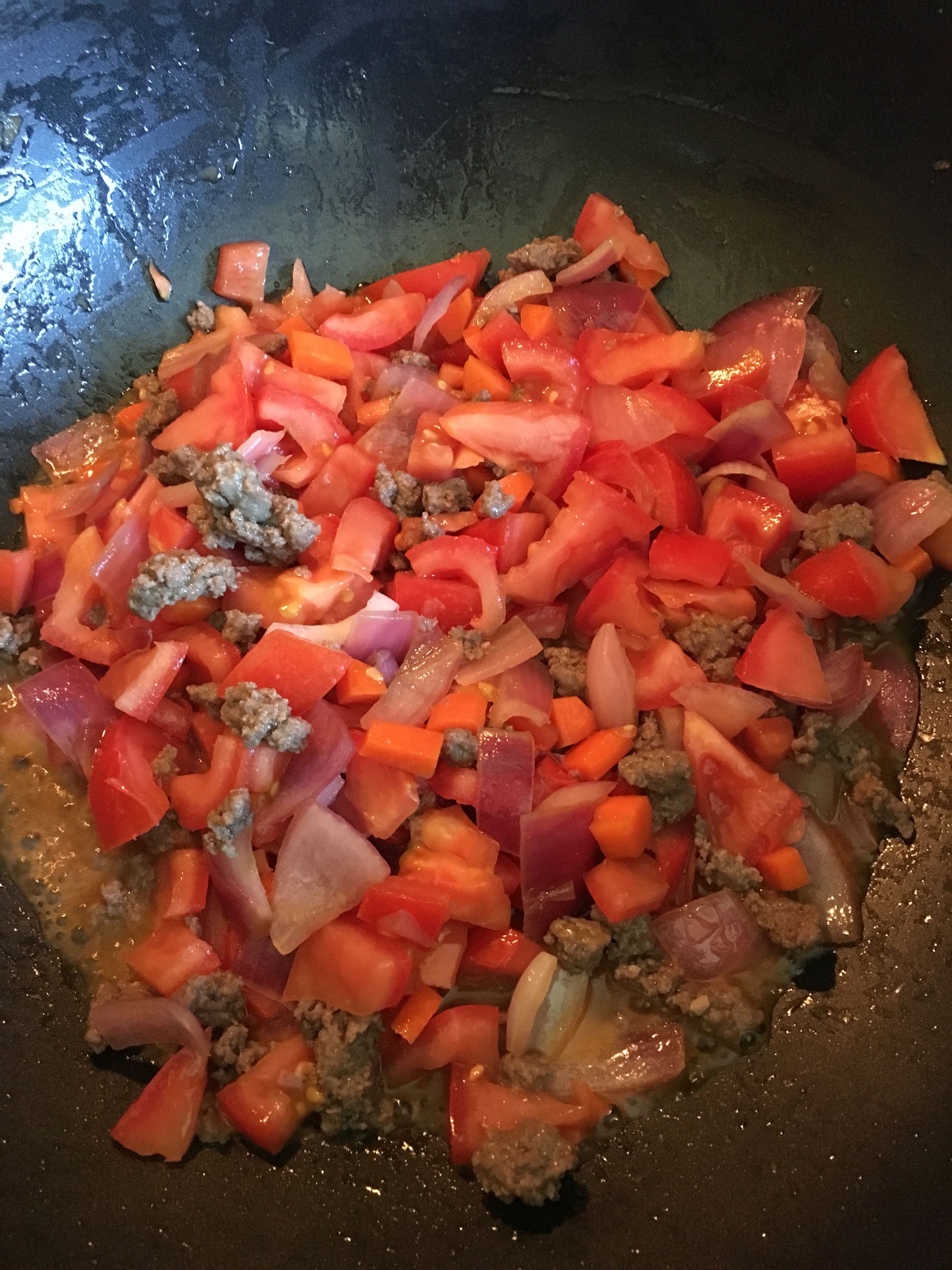 番茄牛肉碎撈義大利寬面的做法 步骤8