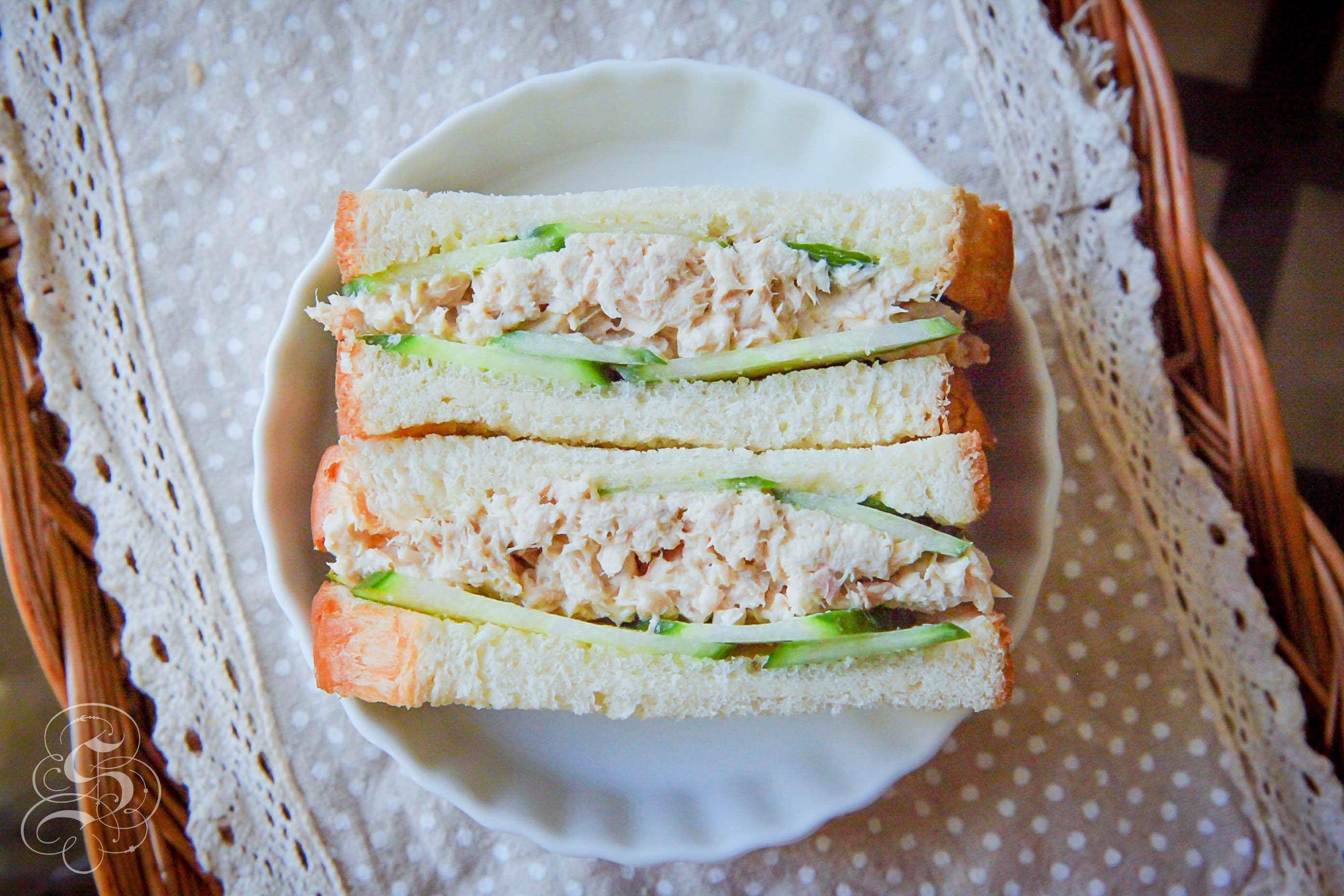 黃瓜金槍魚三明治的做法 步骤4