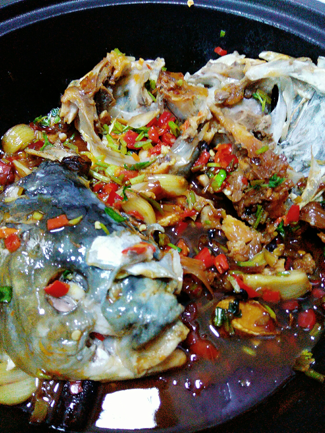 塔吉鍋版剁椒魚頭的做法 步骤4