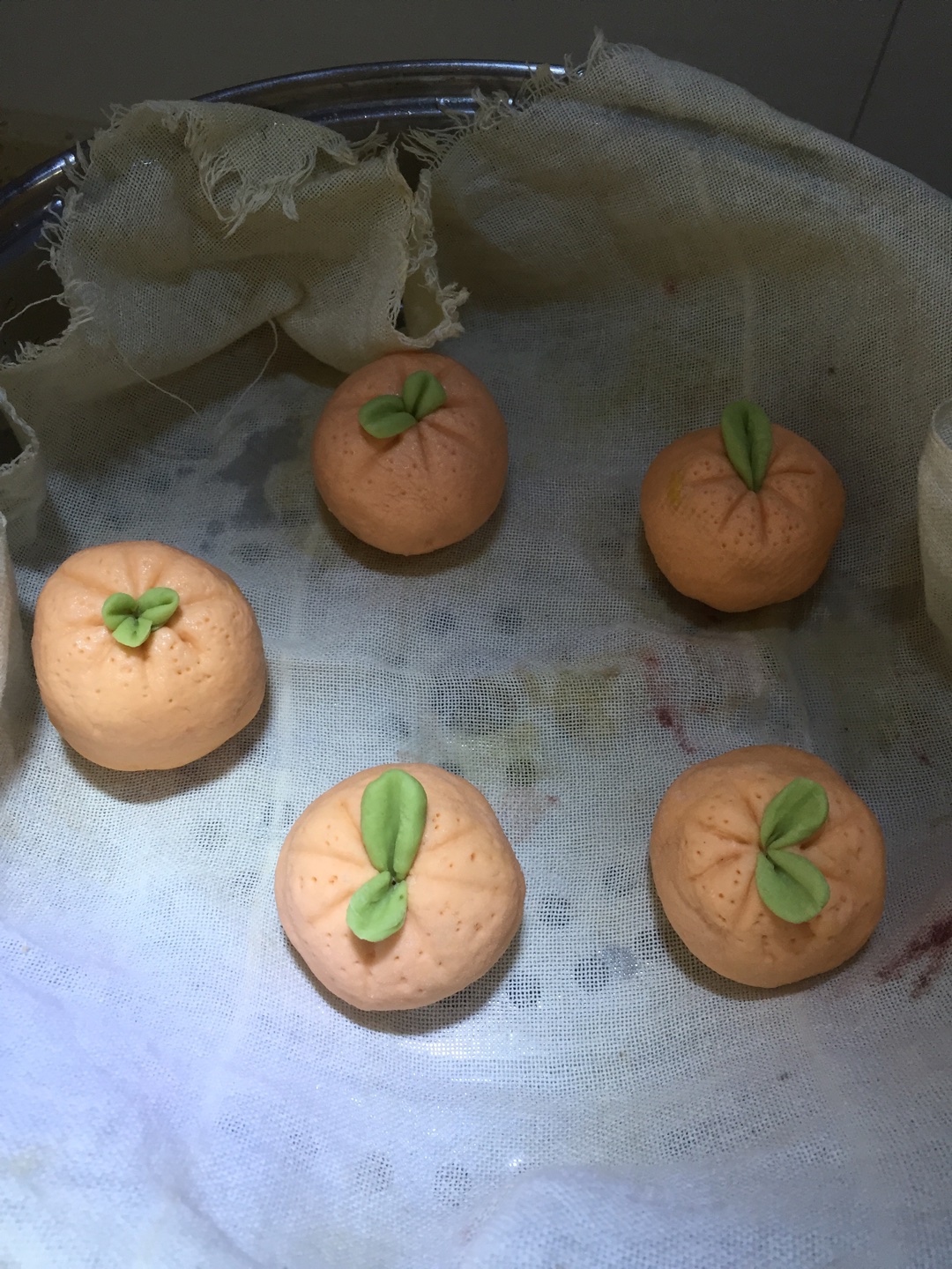 模擬橘子流沙包的做法 步骤16