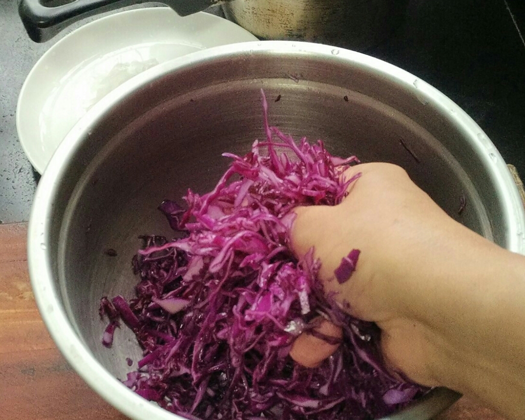 涼拌紫甘藍（紫包菜）的做法 步骤4