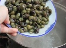 紫蘇豉醬炒石螺的做法 步骤2