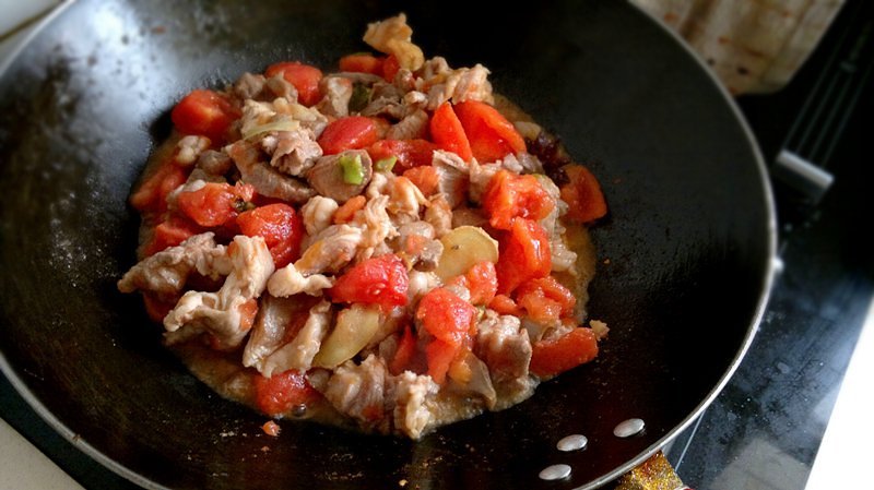 西紅柿燉牛肉，酸酸的開胃菜的做法 步骤5