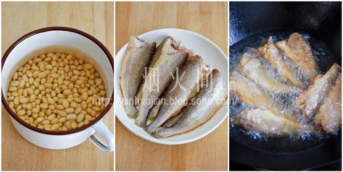 黃豆燜酥魚的做法 步骤1