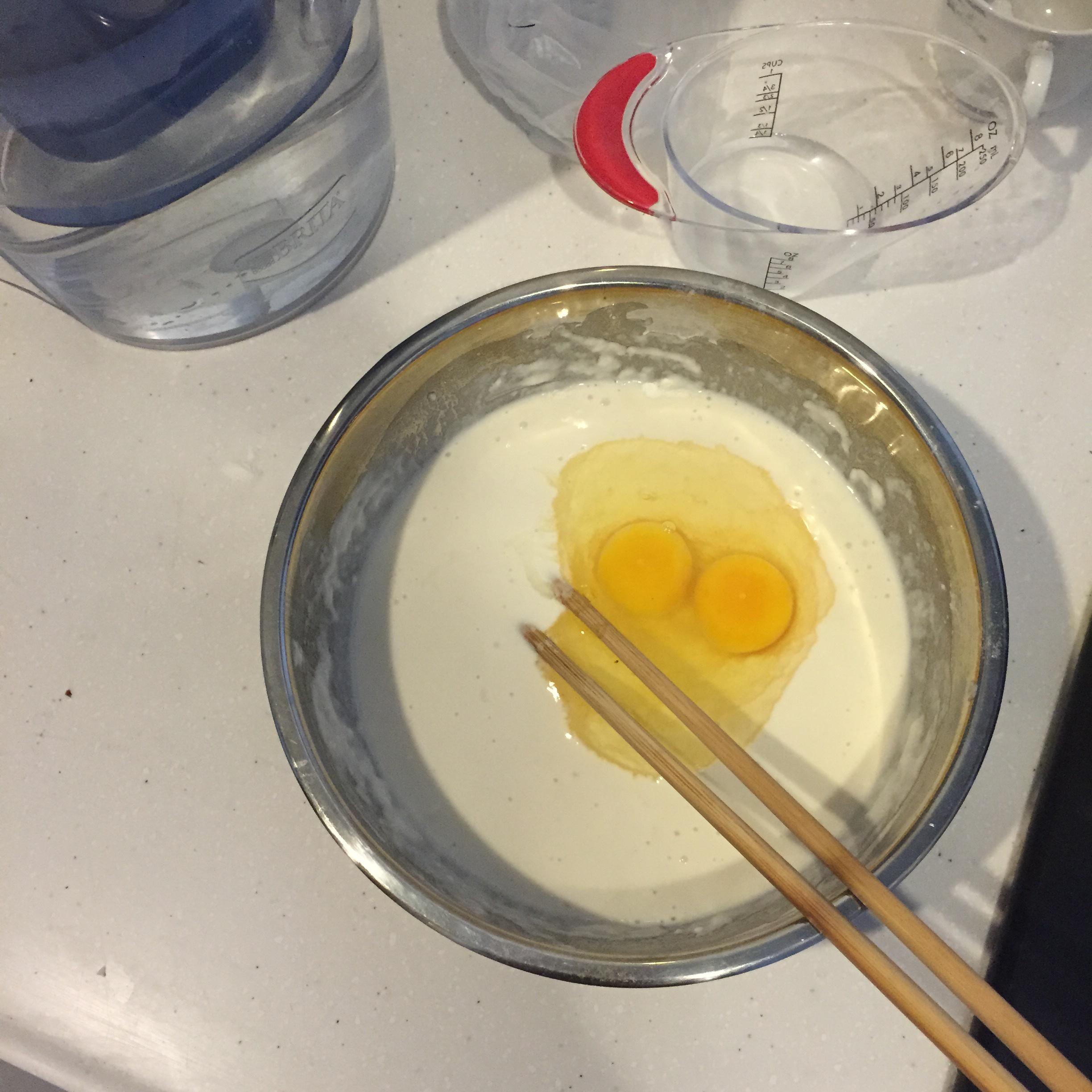 香蔥蝦米蛋餅的做法 步骤1