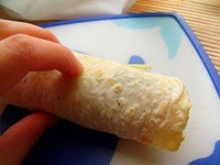麪粉tortillas＋火腿乳酪卷的做法 步骤12