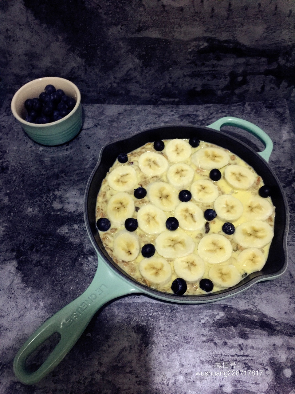 香蕉藍莓烤燕麥的做法 步骤4