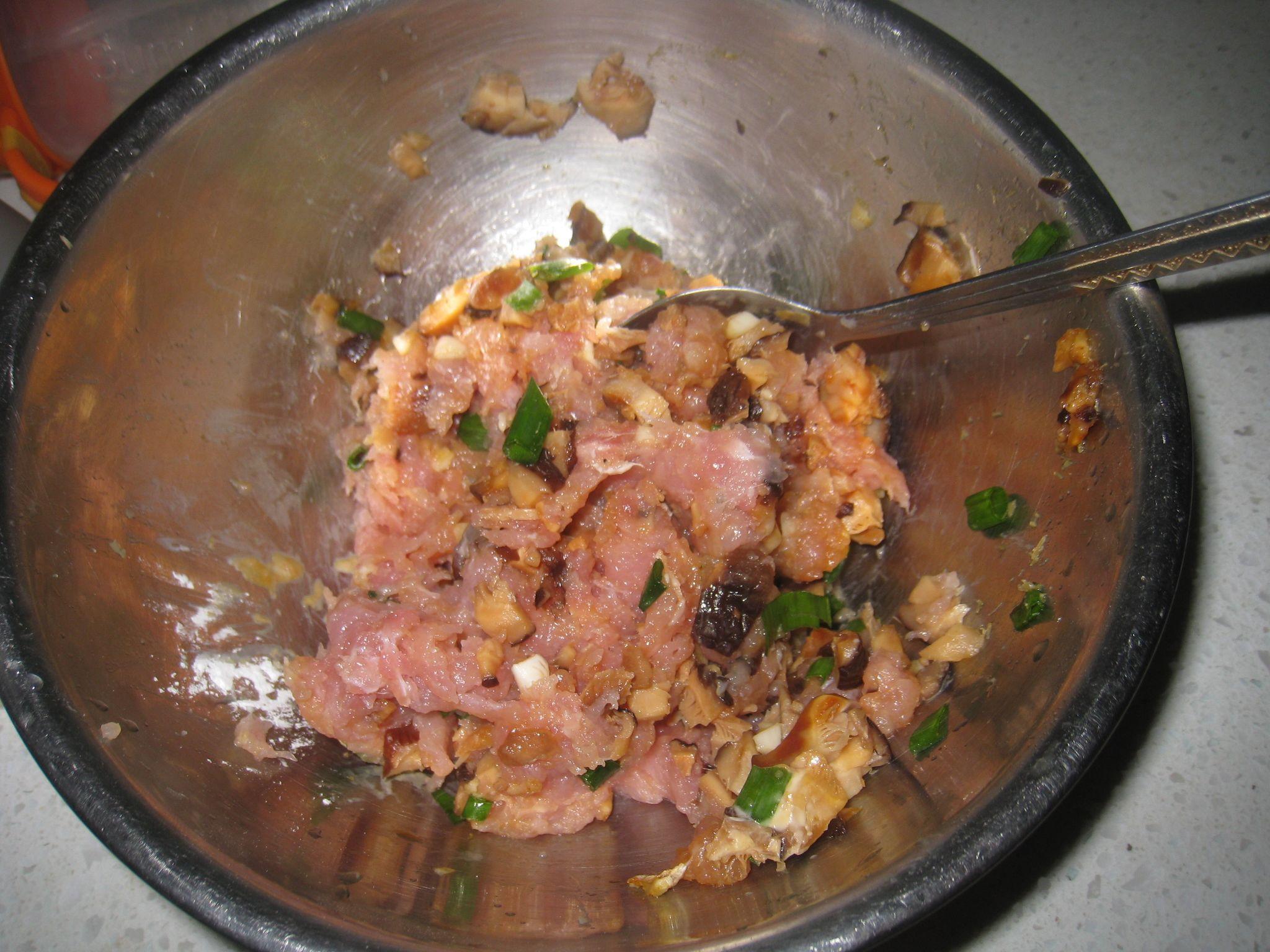 香菇蒸肉餅的做法 步骤5