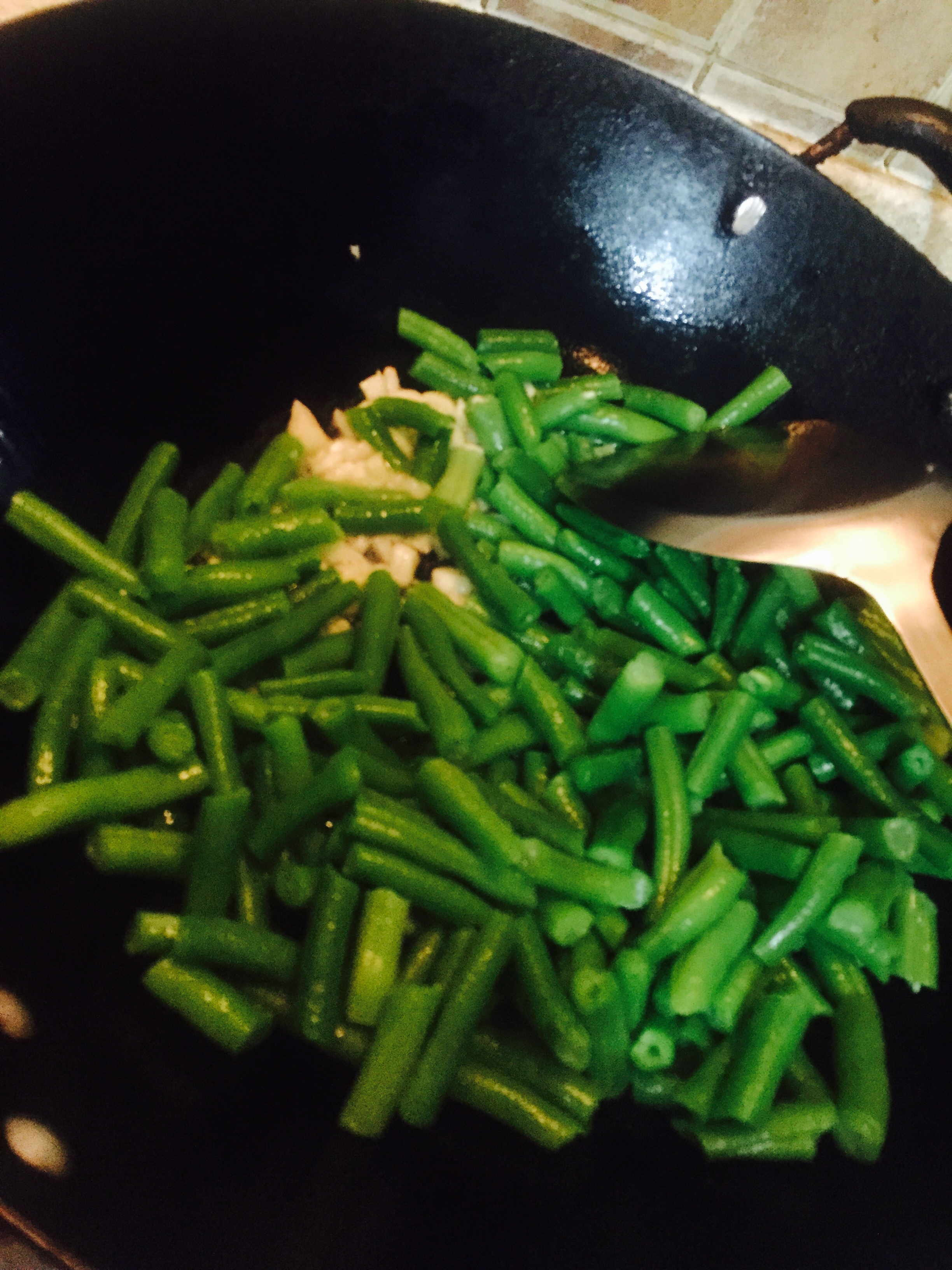 素食欖菜四季豆的做法 步骤2