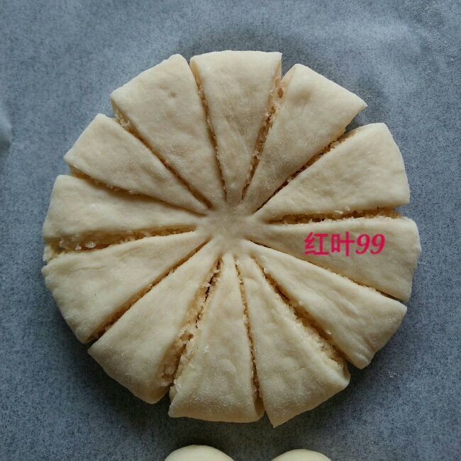 椰蓉花面包的做法 步骤9