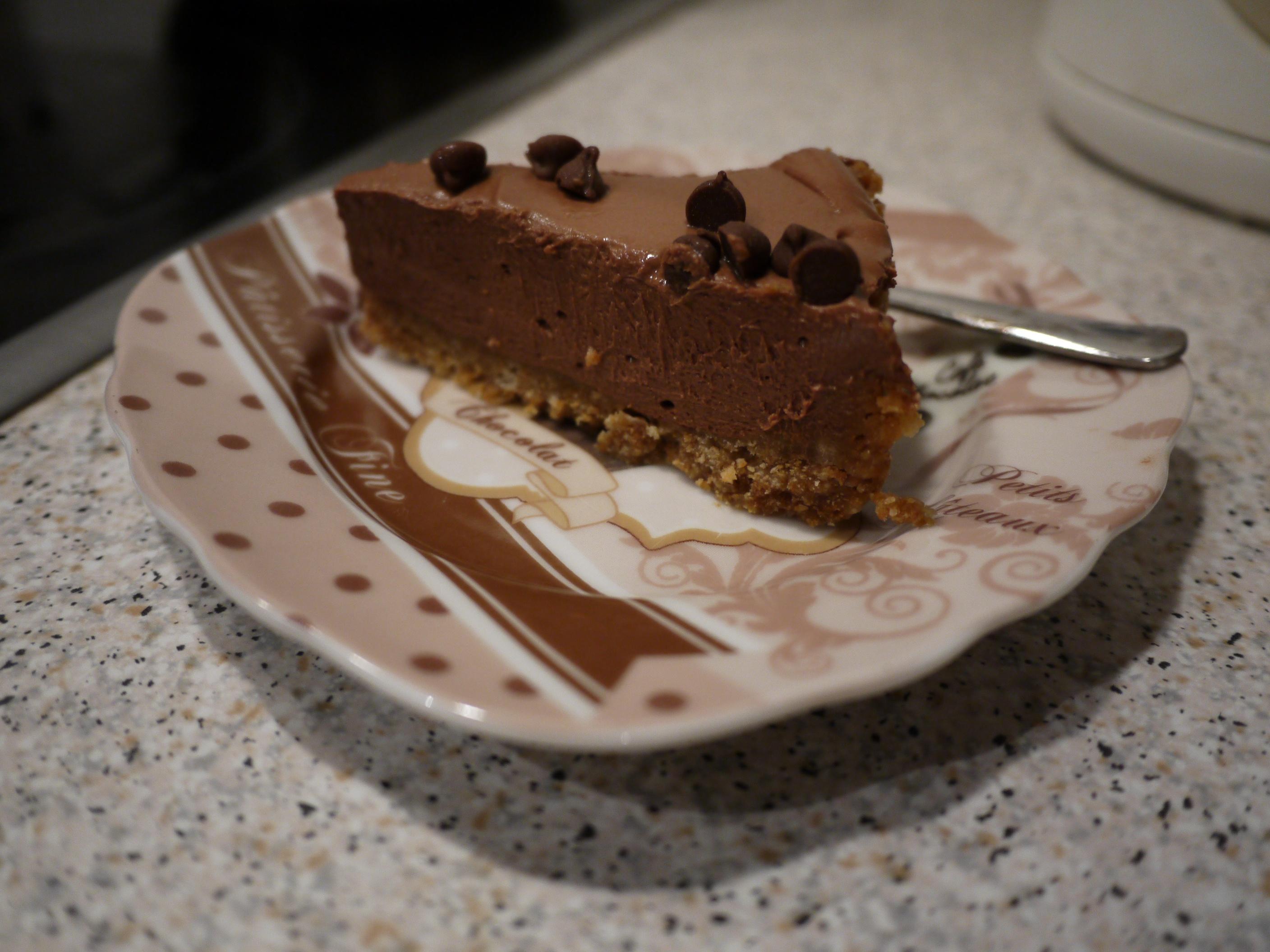 免烤巧克力芝士蛋糕的做法 步骤6