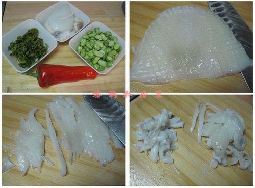 蠶豆雪菜炒目魚的做法 步骤1