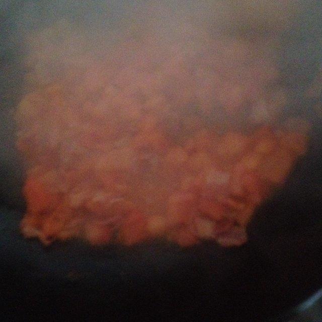 （快手菜）芝士培根番茄土豆泥的做法 步骤4