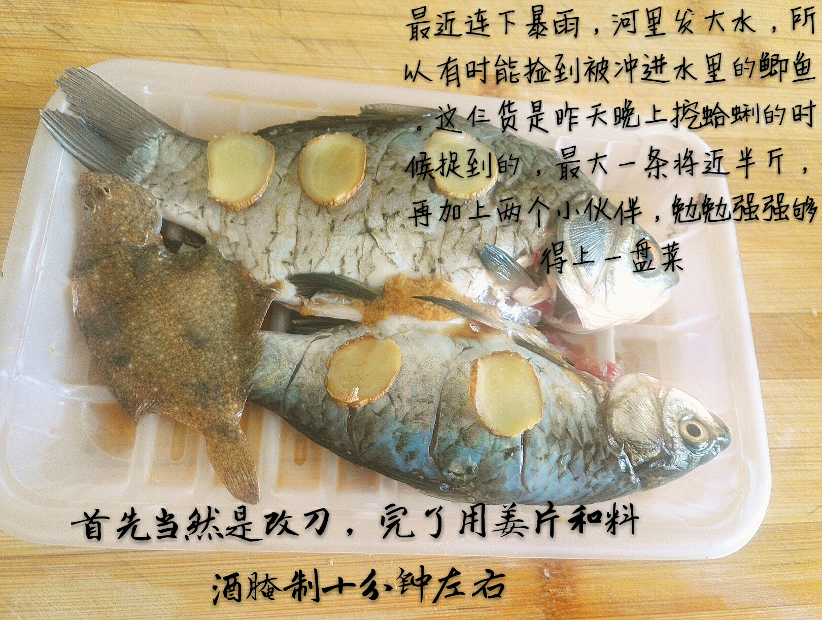 白玉菇燒鯽魚的做法 步骤1