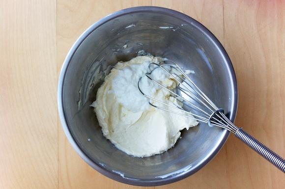 杏仁乳酪雙層蛋糕塊的做法 步骤8