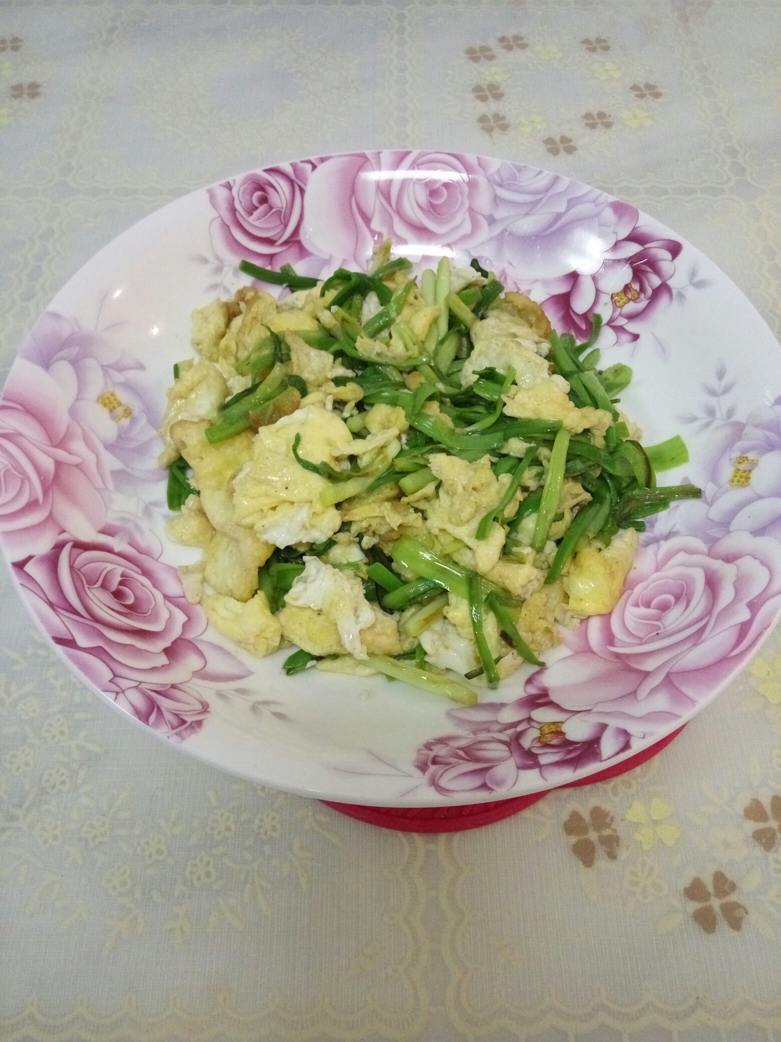 蒜苗炒雞蛋(3分鐘快手菜)的做法 步骤4