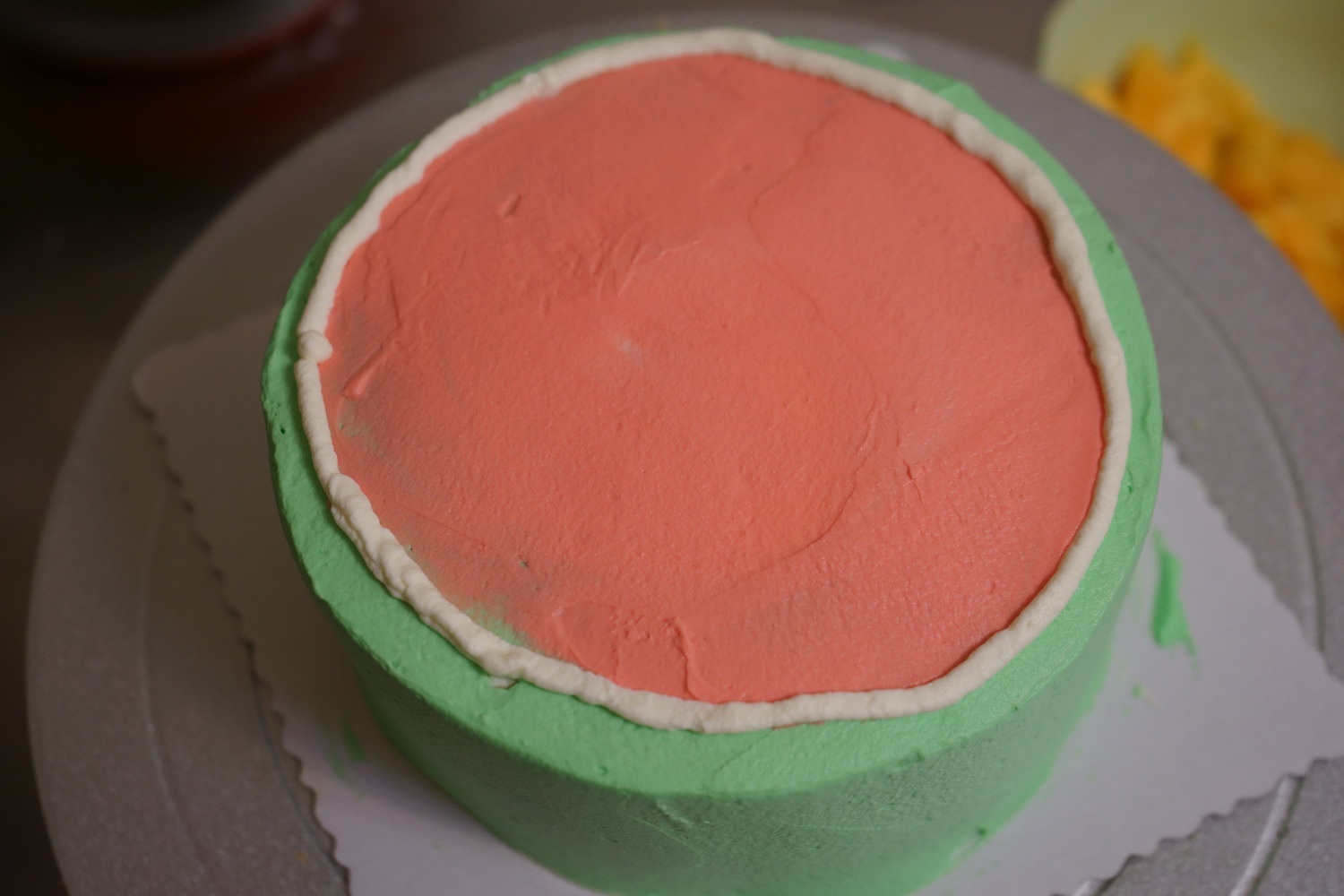 西瓜造型蛋糕的做法 步骤7